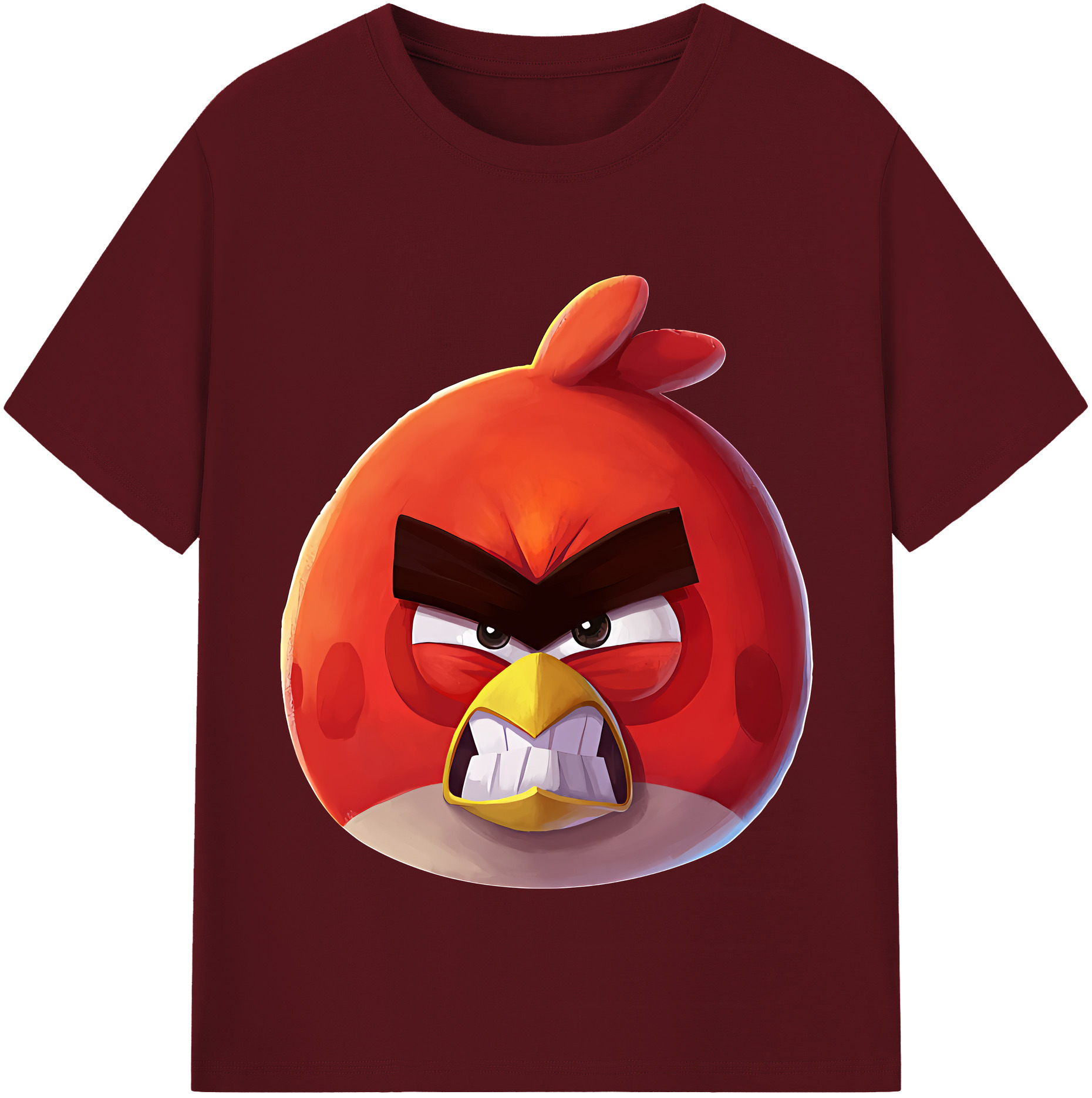 （画像用） Angry Birds アングリーバード 綿100％半袖Tシャツ（フロントプリント）